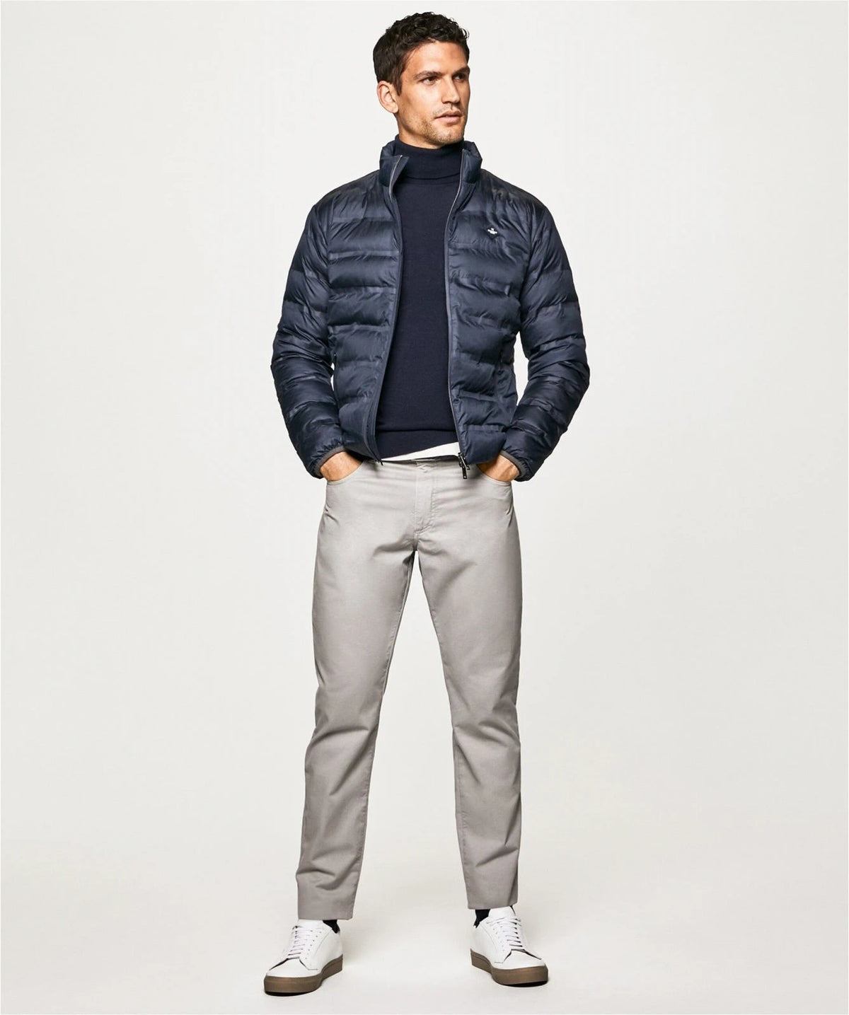 Lightweight Quilted Navy Jacket