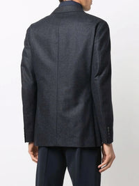 Single-Breasted Navy Blue Jacket