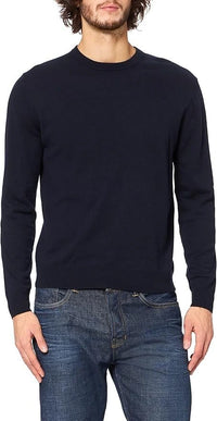 Wool Cashmere Navy Blue Pullover