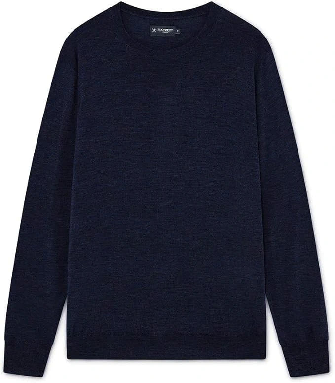 Wool Cashmere Navy Blue Pullover