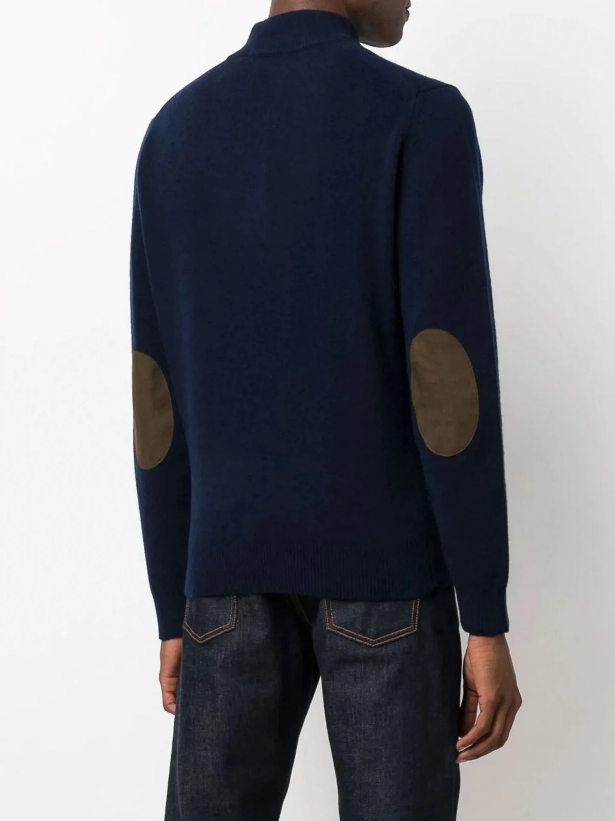 Half-Zip Navy Blue Knitwear