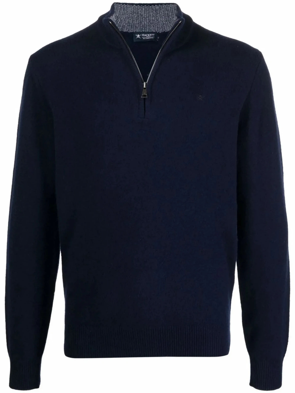 Half-Zip Navy Blue Knitwear
