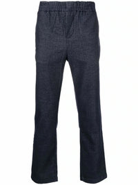 Elasticated-Waist Navy Blue Jogger Chino