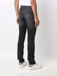 Mid-Rise Slim-Fit Grey Jeans