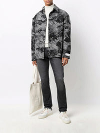 Mid-Rise Slim-Fit Grey Jeans