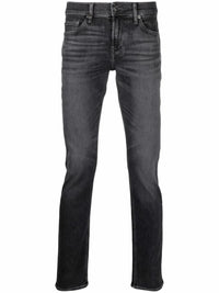 Mid-Rise Slim-Fit Grey Jeans