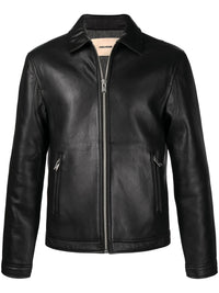 Bonded Leather Black Jacket