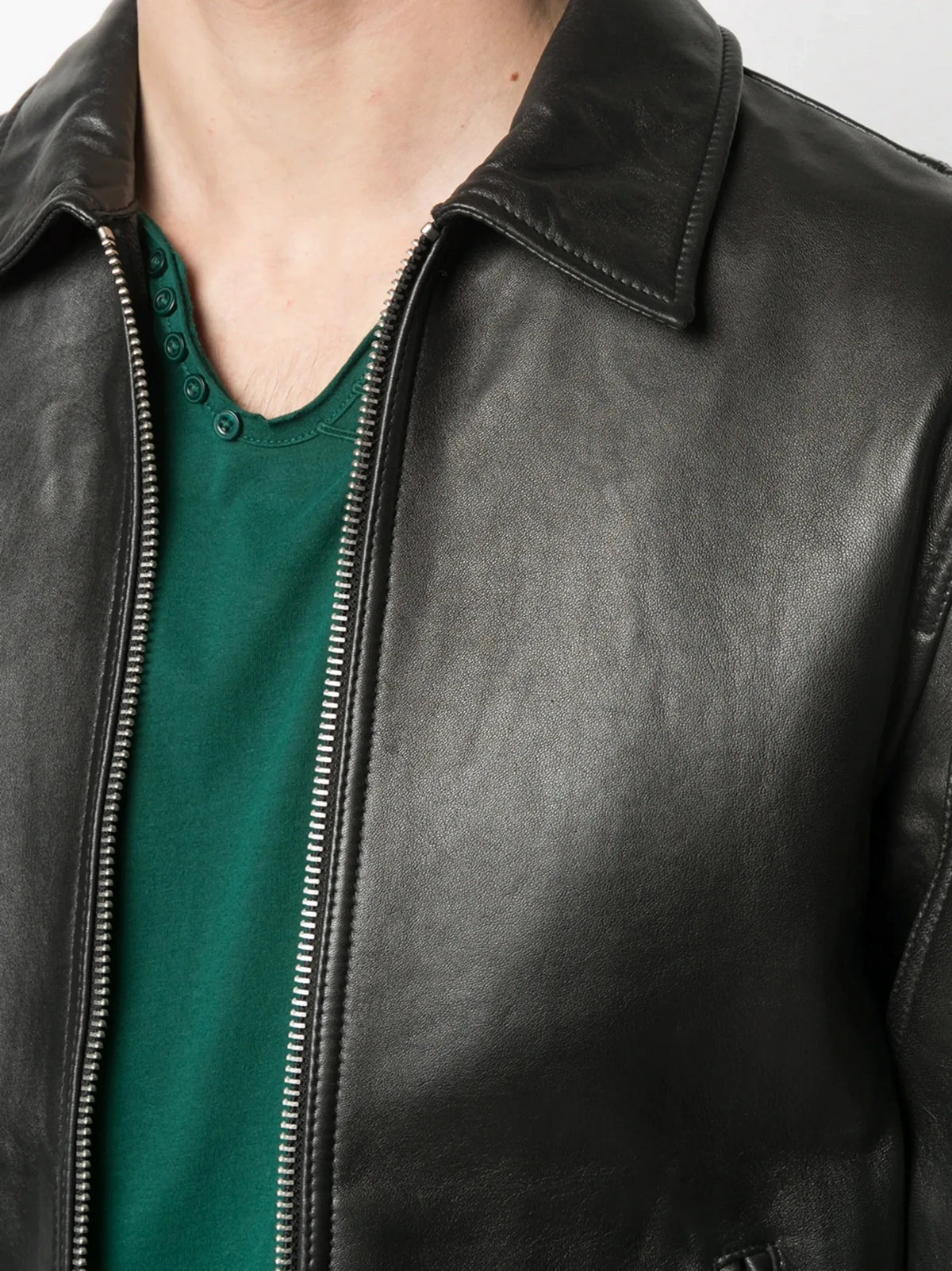 Bonded Leather Black Jacket