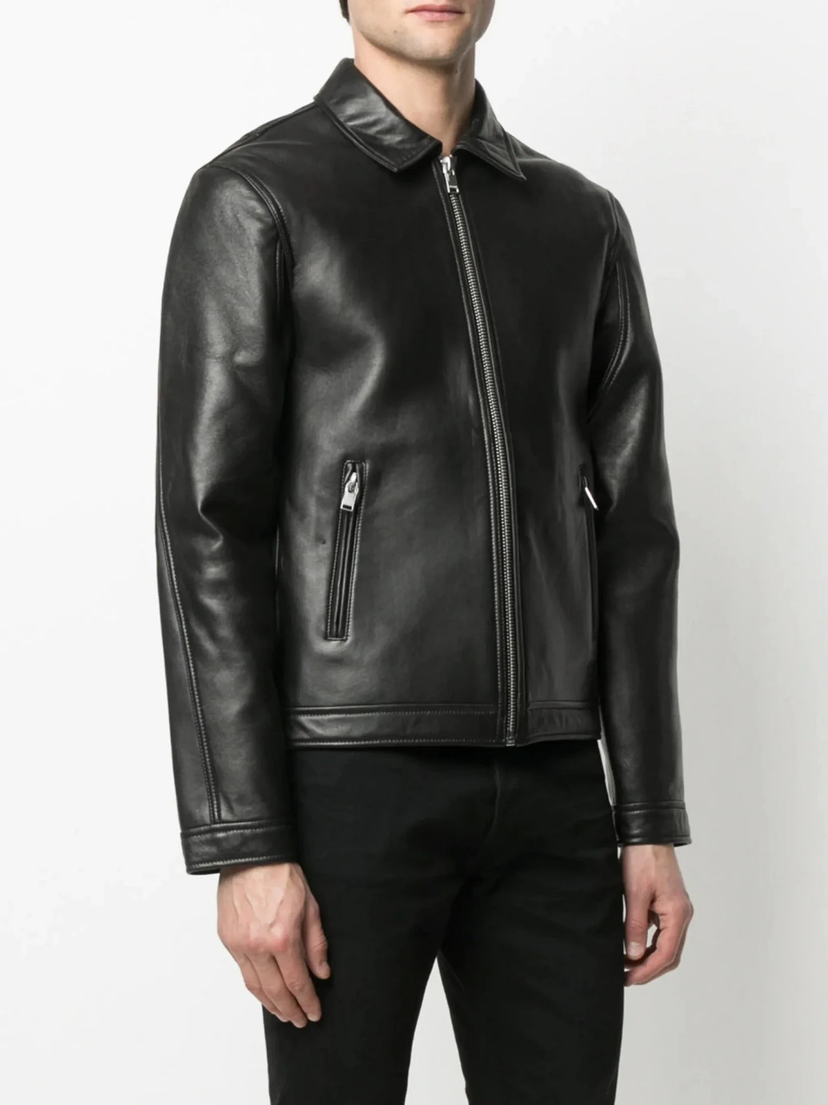 Bonded Leather Black Jacket