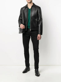 Bonded Leather Black Jacket