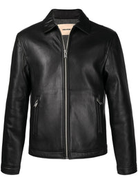 Bonded Leather Black Jacket