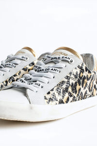 ZV1747 Metallic Gold Trainers