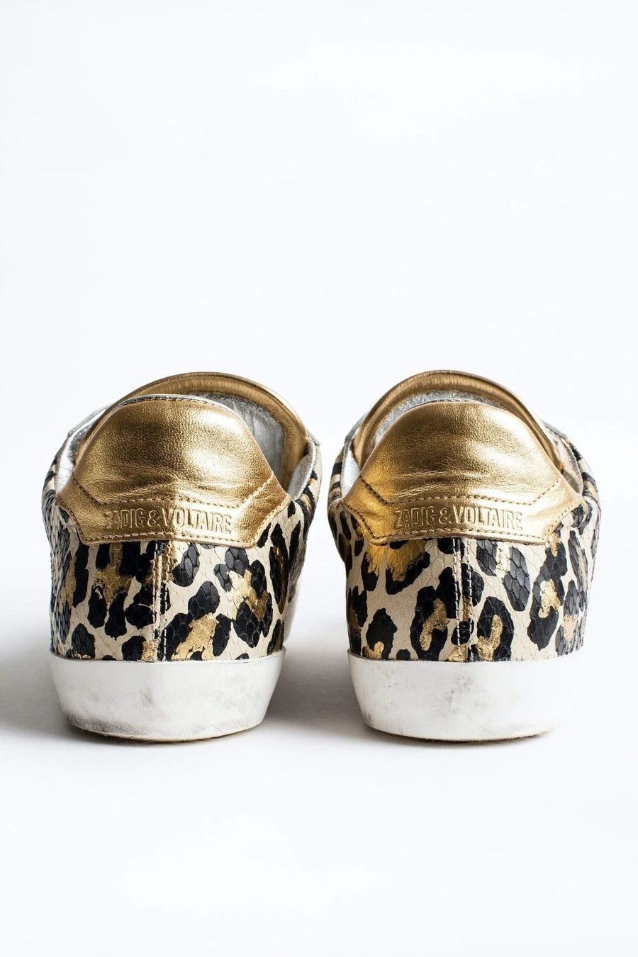 ZV1747 Metallic Gold Trainers