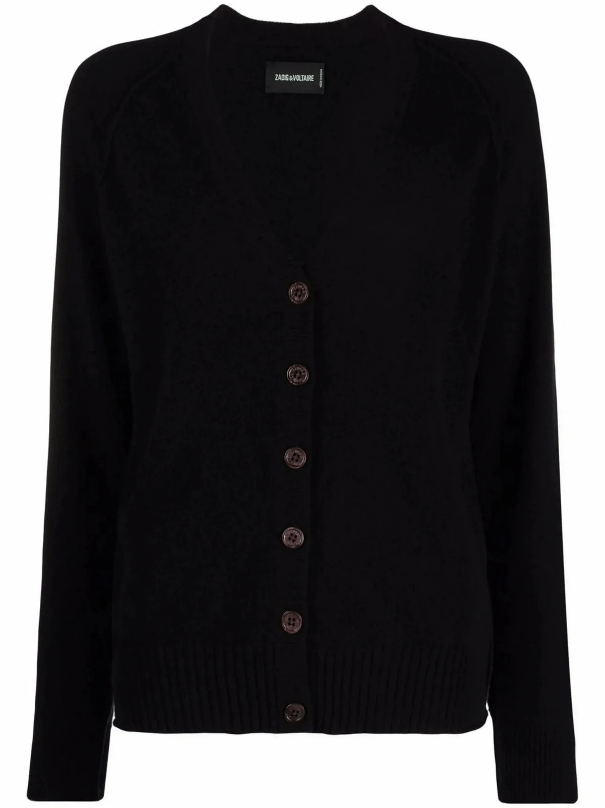 Star-Patch Black Cardigan