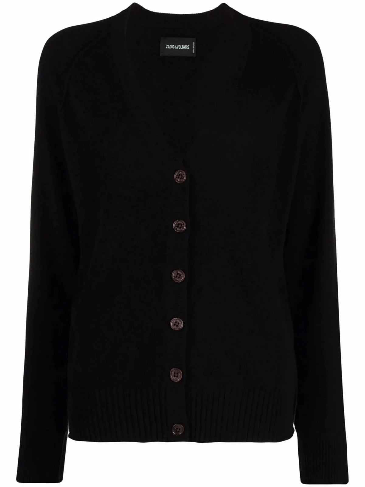 Star-Patch Black Cardigan
