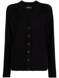 Star-Patch Black Cardigan