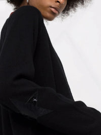 Star-Patch Black Cardigan