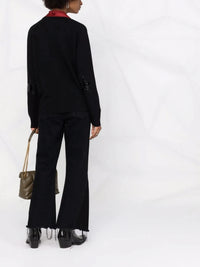 Star-Patch Black Cardigan