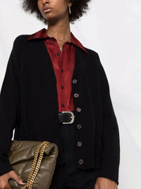 Star-Patch Black Cardigan