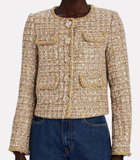Tinsel Bouclé Gold Jacket