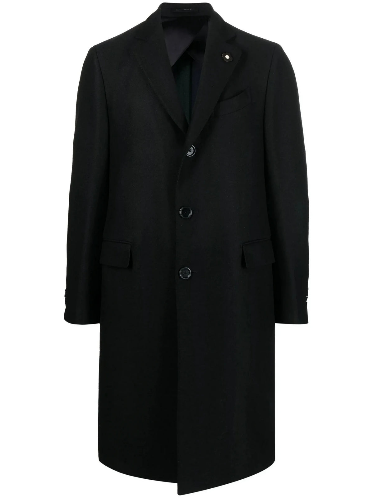 Wool Cashmere Black Coat