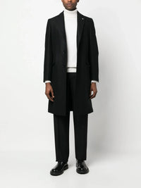 Wool Cashmere Black Coat