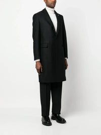 Wool Cashmere Black Coat