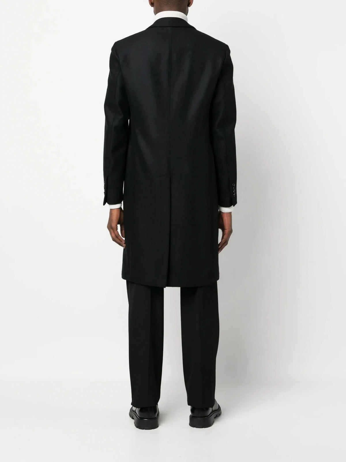 Wool Cashmere Black Coat