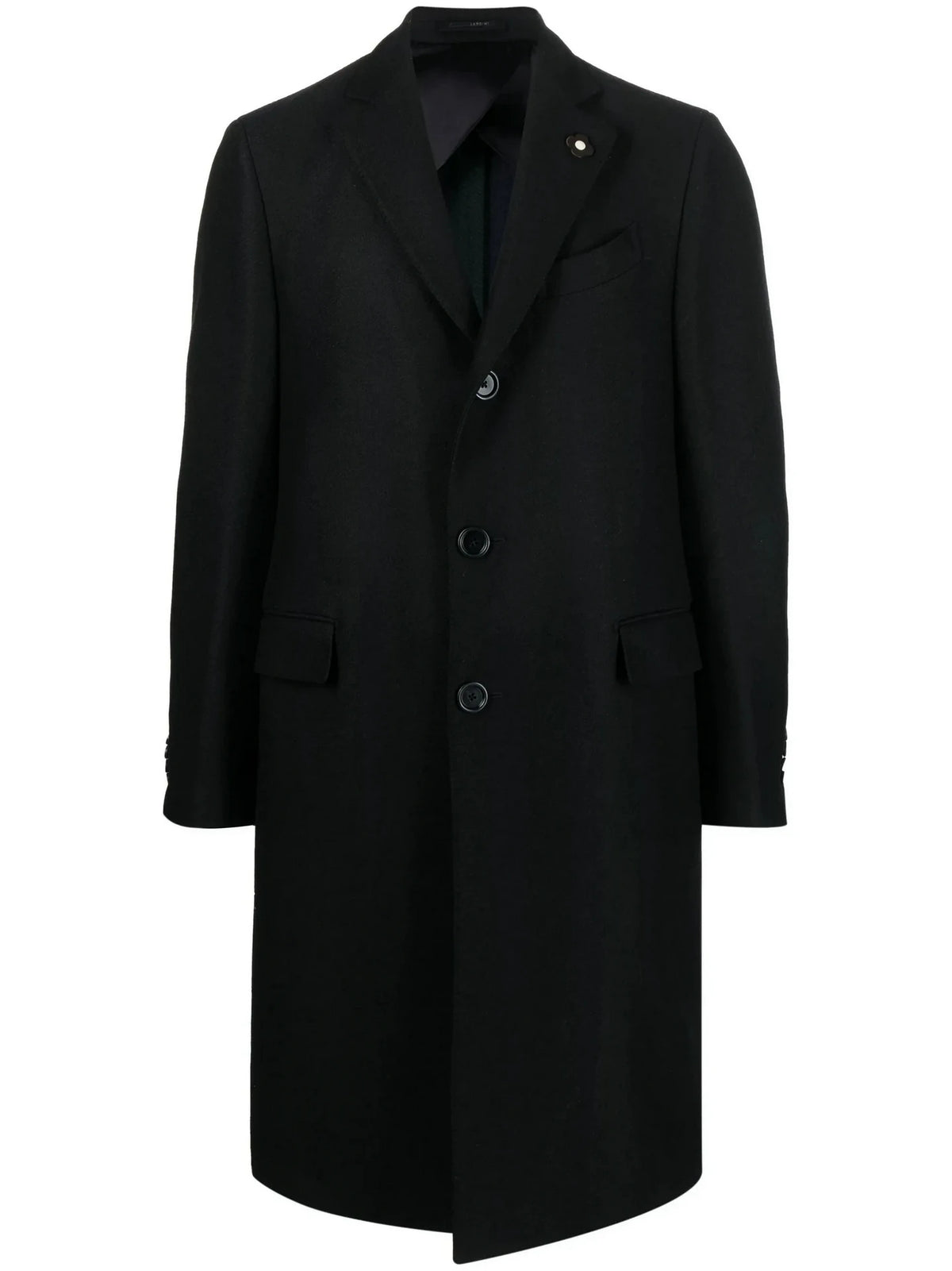Wool Cashmere Black Coat
