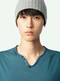 Monastir Henley Grey T-shirt