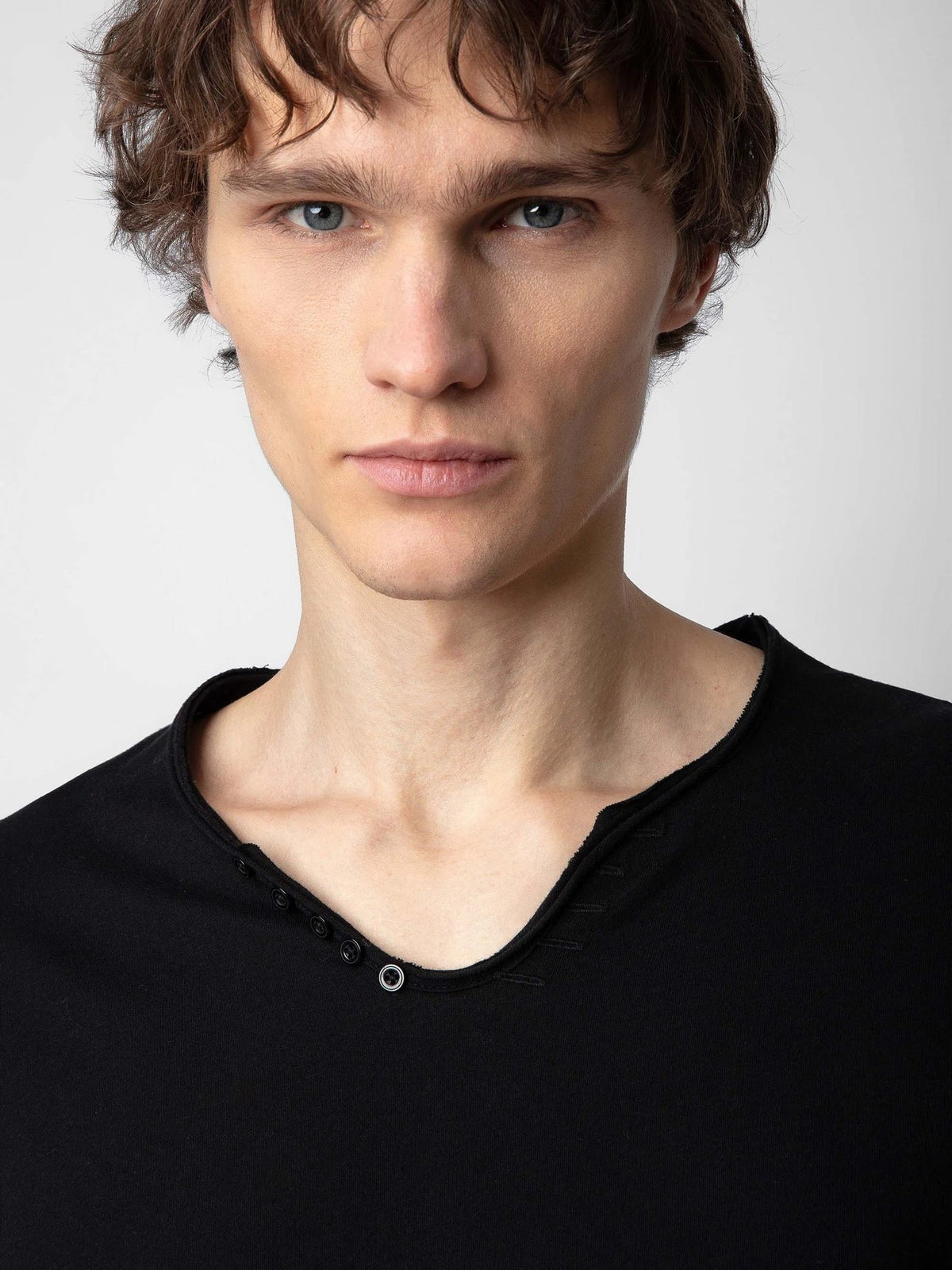 Monastir Henley Grey T-shirt