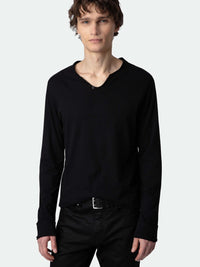 Monastir Henley Grey T-shirt