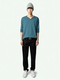 Monastir Henley Grey T-shirt