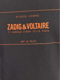 Print Pattern Grey T-Shirt