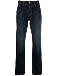 The Straight Navy Blue Jeans