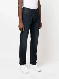 The Straight Navy Blue Jeans
