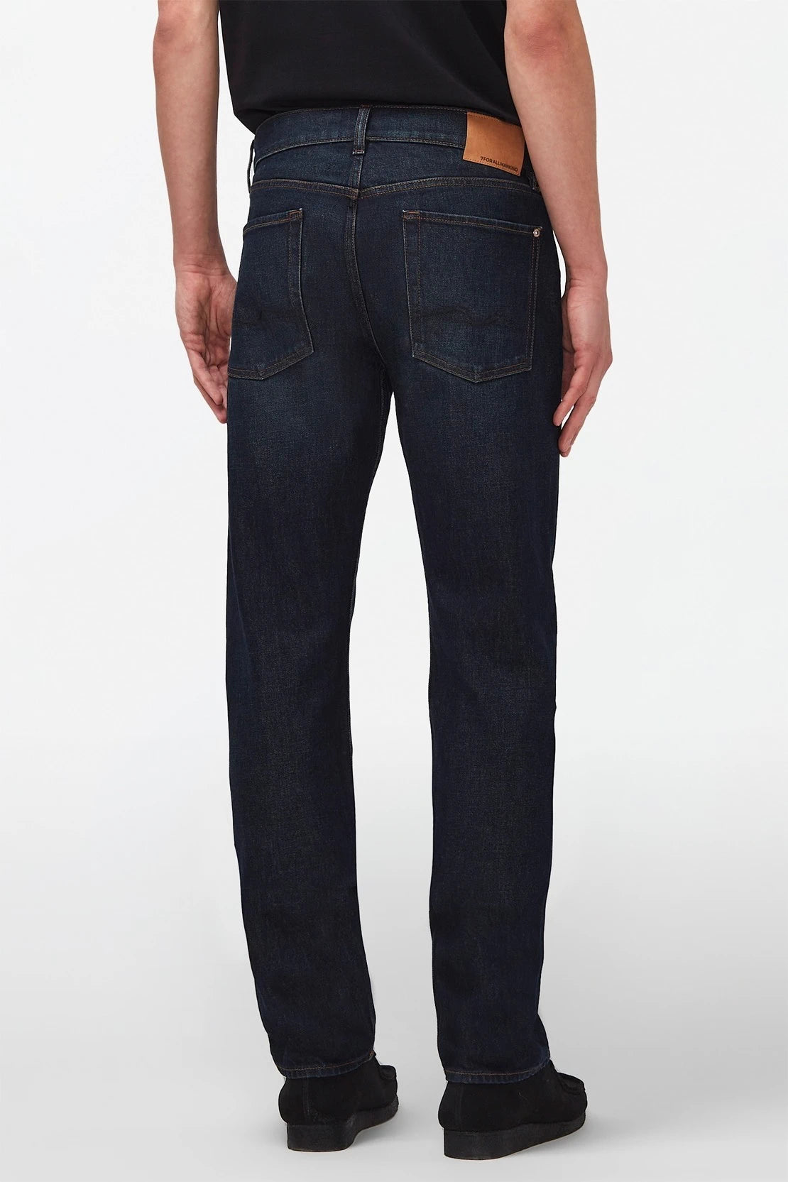 The Straight Navy Blue Jeans