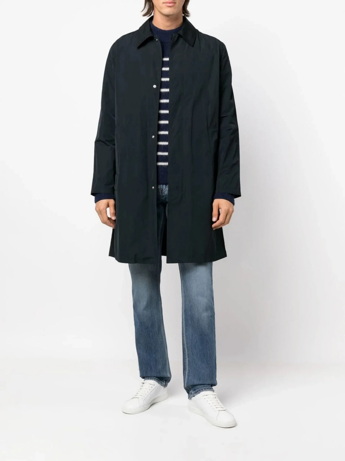 Straight-Leg Midnight Blue Jeans