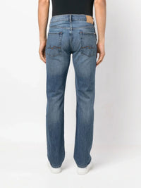 Straight-Leg Midnight Blue Jeans