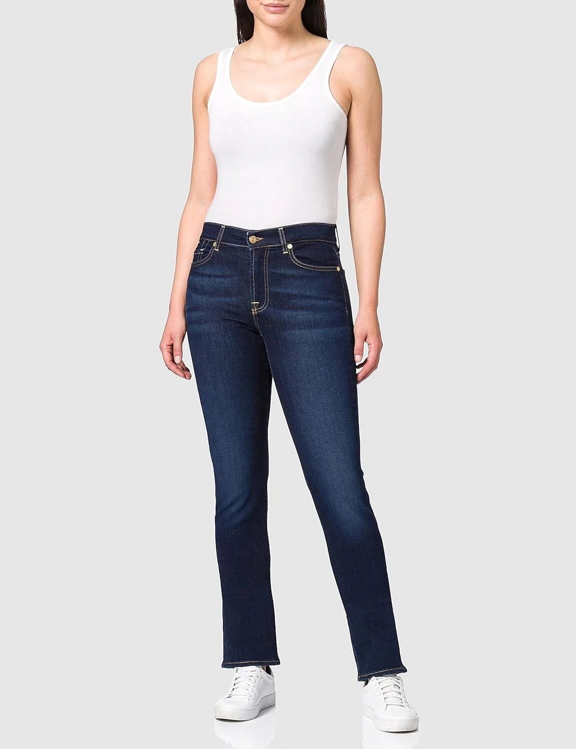 The Straight Blue Jeans