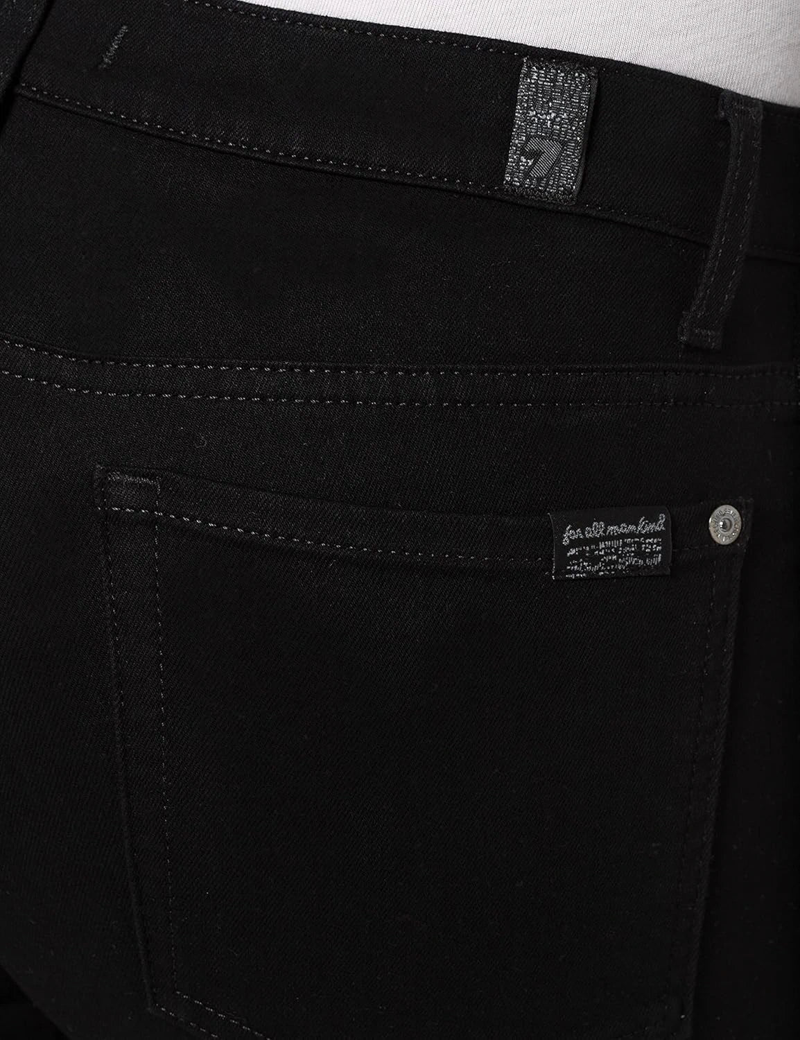 High-Waisted Skinny Crop Black Jeans