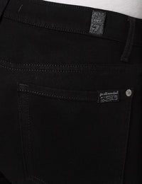 High-Waisted Skinny Crop Black Jeans