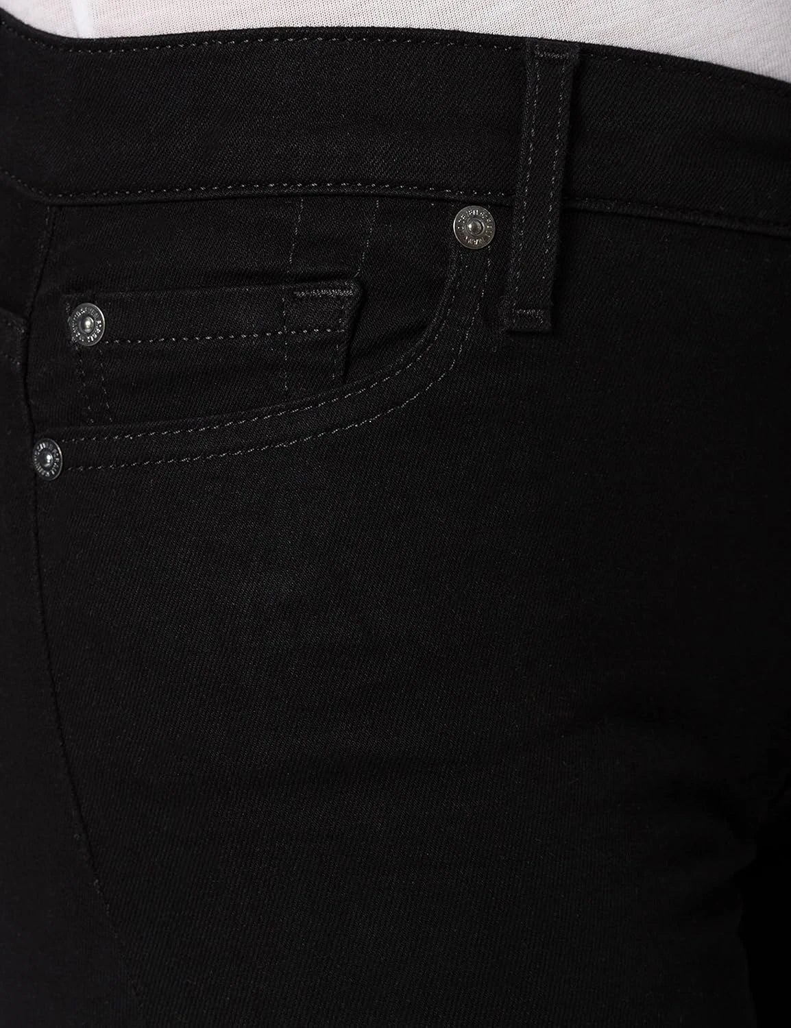 High-Waisted Skinny Crop Black Jeans