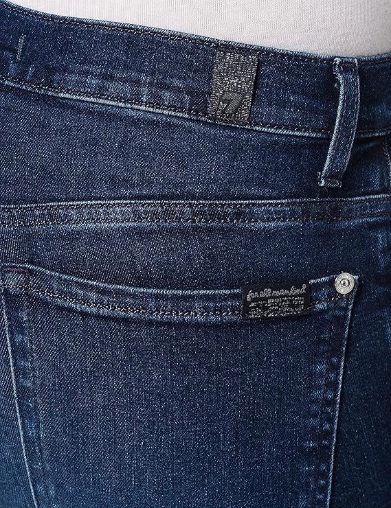 High-Waist Skinny Navy Jeans