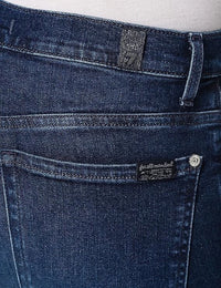 High-Waist Skinny Navy Jeans