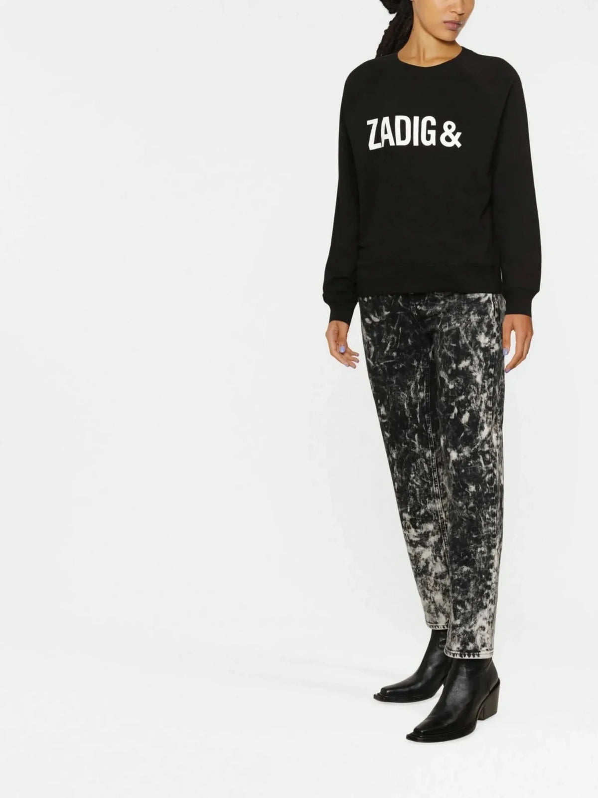 Logo-Print Black Sweatshirt