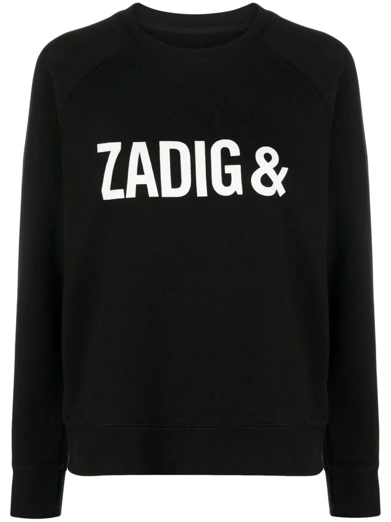 Logo-Print Black Sweatshirt