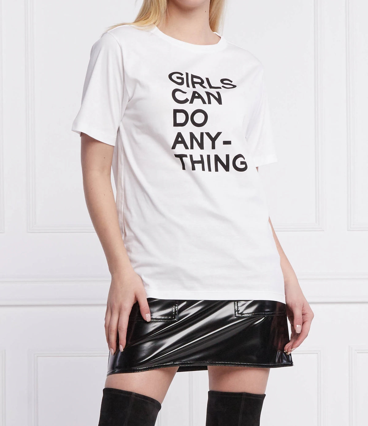 Bella Perm White T-Shirt