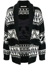 Geometric Black Cardigan