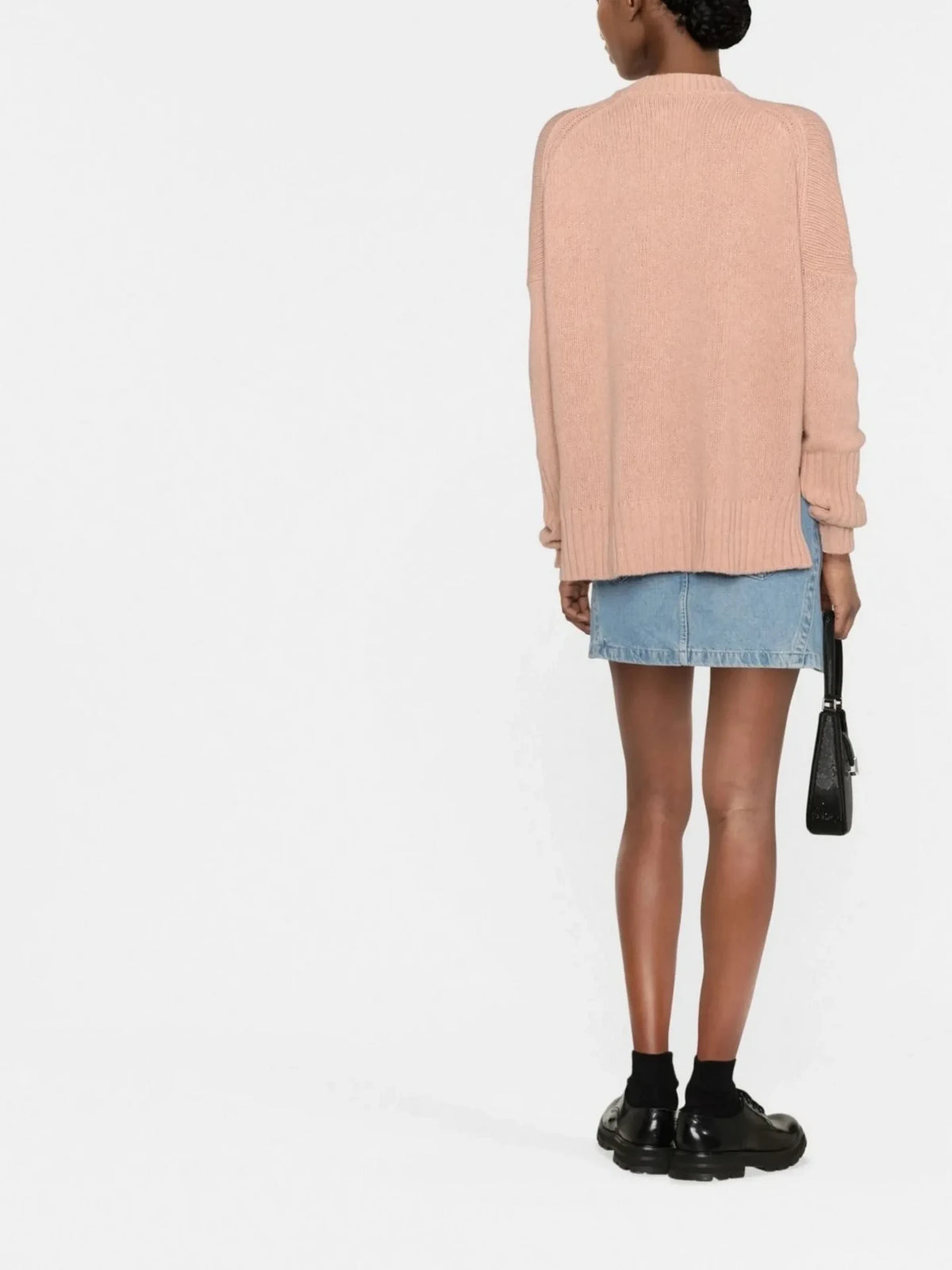 Slogan Print Pink Jumper